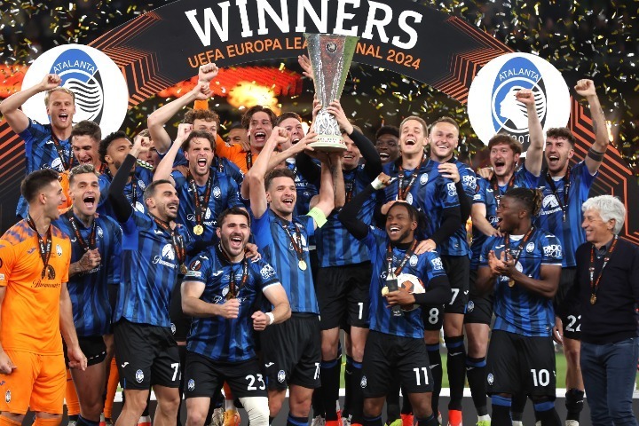 ヨーロッパリーグ決勝でレバークーゼンを3ー0で倒したアタランタが、クラブ史上初となるヨーロッパのタイトルを獲得した。(C)Getty Images