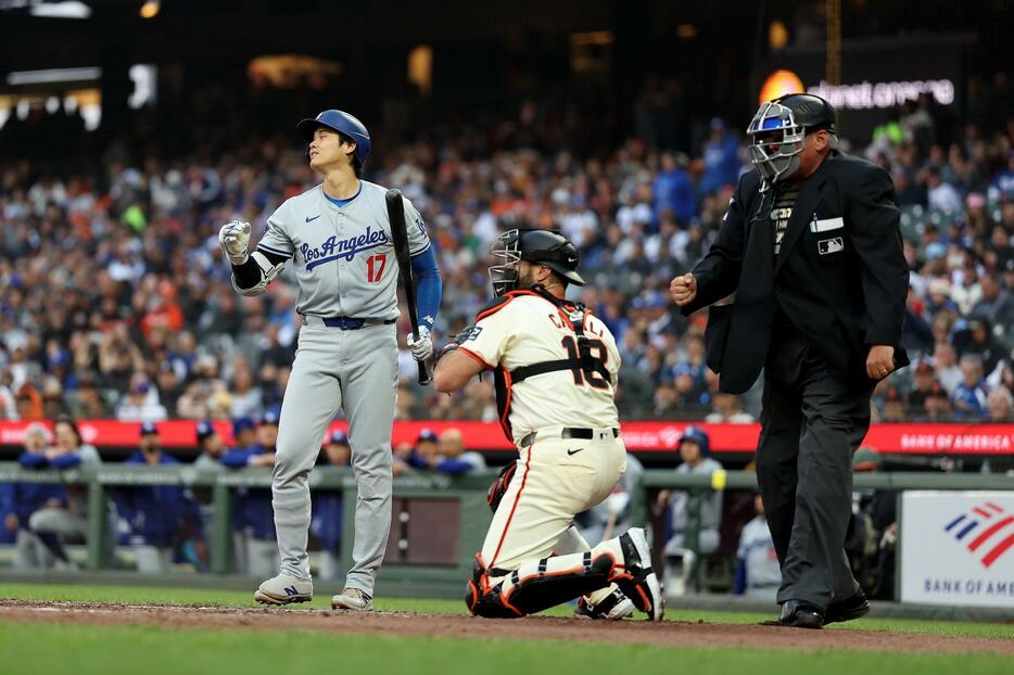 大谷は3試合連続マルチ安打も2度のストライク判定に泣かされた(C)Getty Images