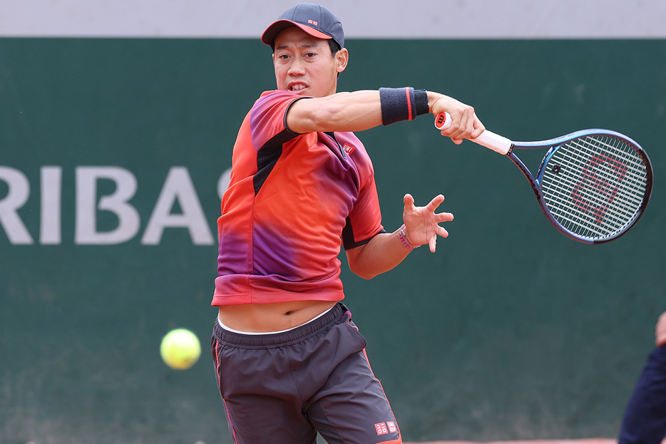 錦織圭の2回戦は第1セット途中で雨のため順延となった（Photo by Getty Images）