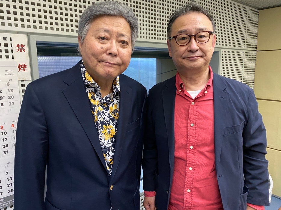 （左から）小倉智昭さん、パーソナリティの植竹公和
