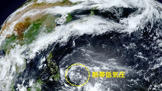 気象衛星による雲画像(23日午前9時)