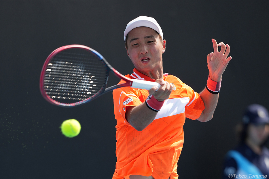 予選2回戦に進出した望月慎太郎（写真は今年の全豪オープン時のもの／写真：田沼武男 Photo by Takeo Tanuma）