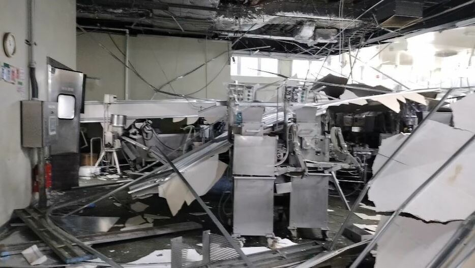 被災した石川・七尾市のスギヨ工場（画像提供：スギヨ）