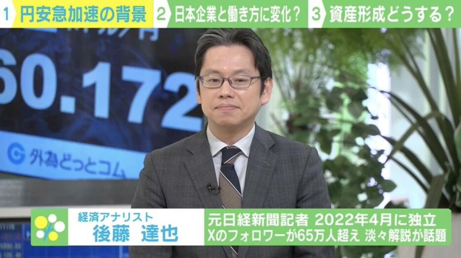 元日経新聞記者で経済アナリストの後藤達也氏