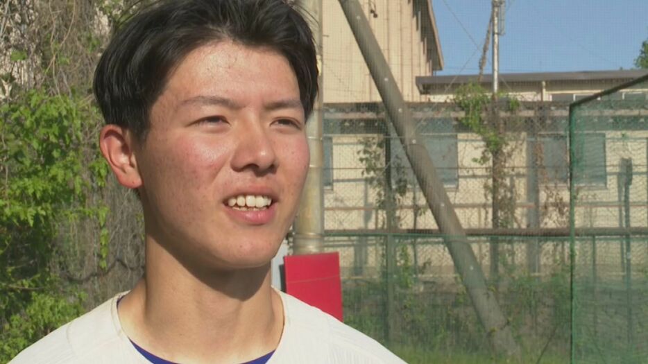 七尾高校野球部　主将・渡邊晴仁さん