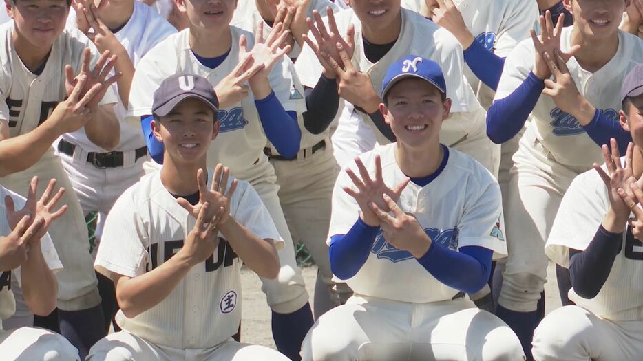 上田高校野球班と七尾高校野球部