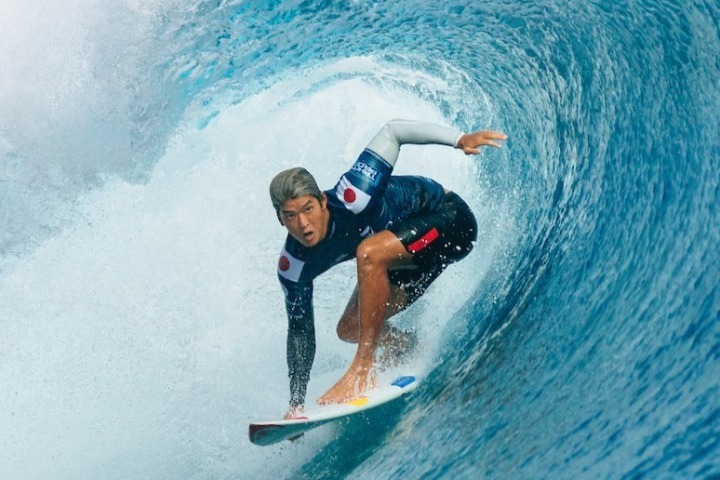 世界最高峰プロツアーCT第6戦に参戦中の五十嵐カノア。(C)WSL/Matt Dunbar