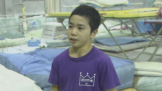 当時14歳の岡慎之助 選手（岡山市出身）