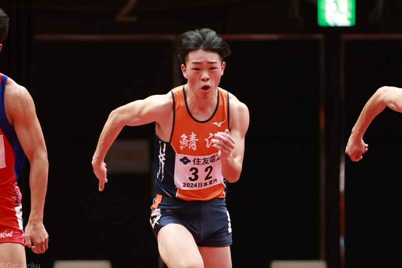 男子100m、200mで1位になった吉田謙心（写真は2月の日本室内）