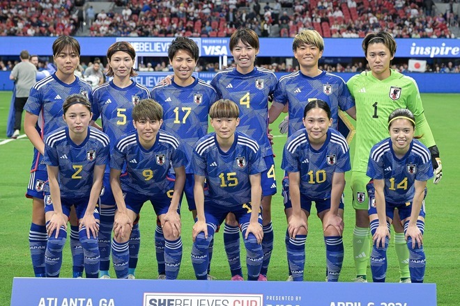 なでしこジャパンのスタメンが発表された。写真：金子拓弥（サッカーダイジェスト写真部）