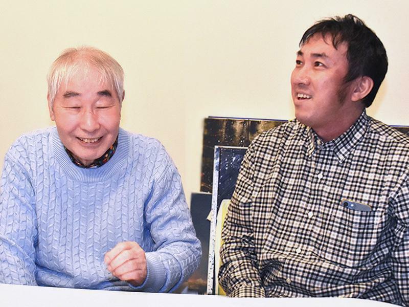 蛭子能収さんとマネージャーの森永真志さん