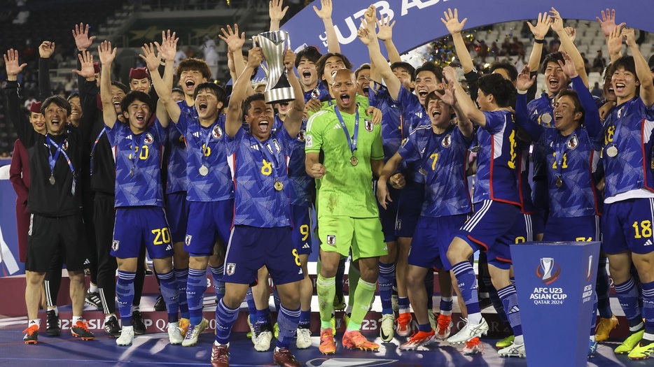 4大会ぶり2回目のU23アジアカップ優勝を達成したU23日本代表 (C)Getty Images