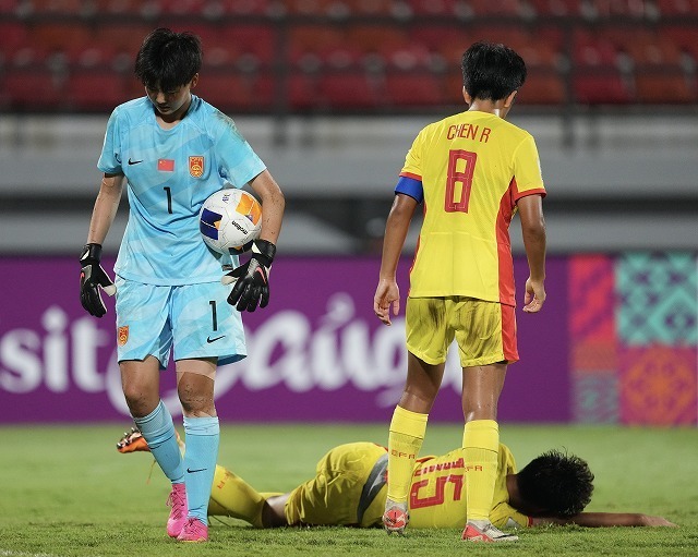 準決勝で北朝鮮に敗れた中国。３決で韓国と対戦する。（C）AFC