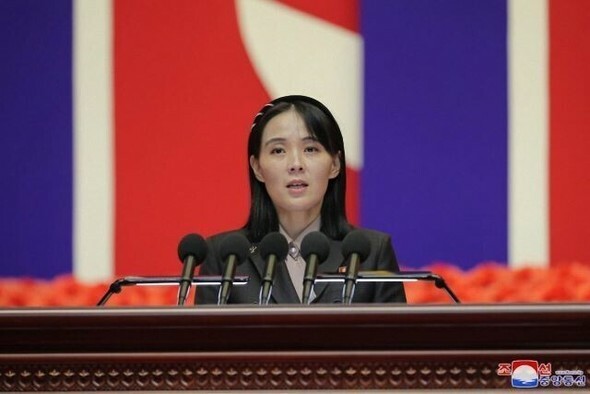 朝鮮労働党のキム・ヨジョン中央委副部長/朝鮮中央通信・聯合ニュースの資料写真