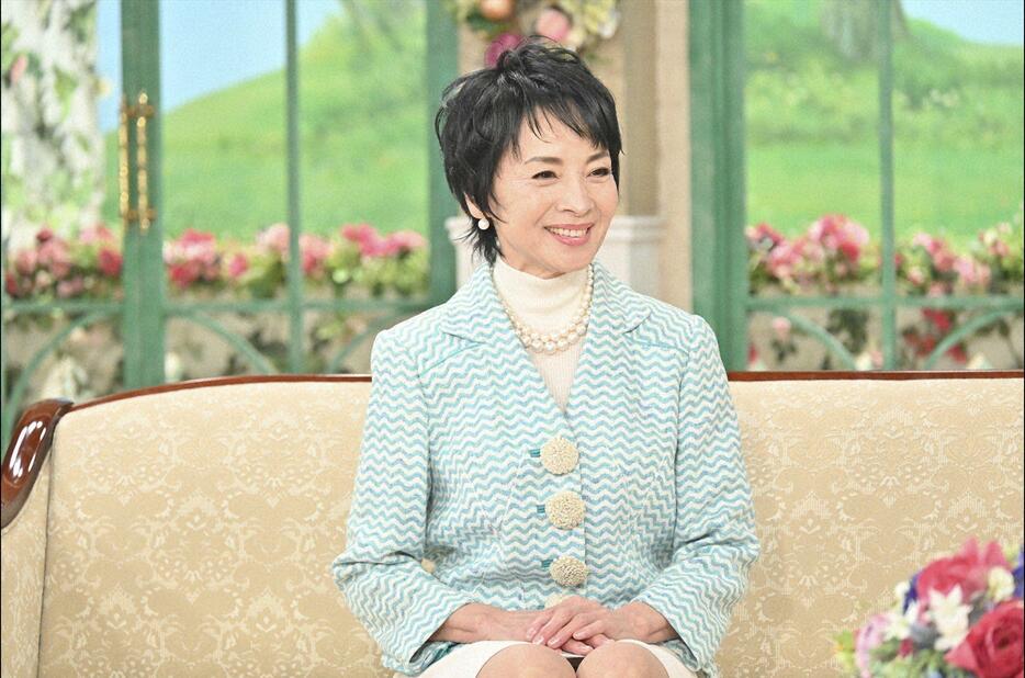 5月20日放送の「徹子の部屋」に出演した由美かおるさん＝テレビ朝日提供