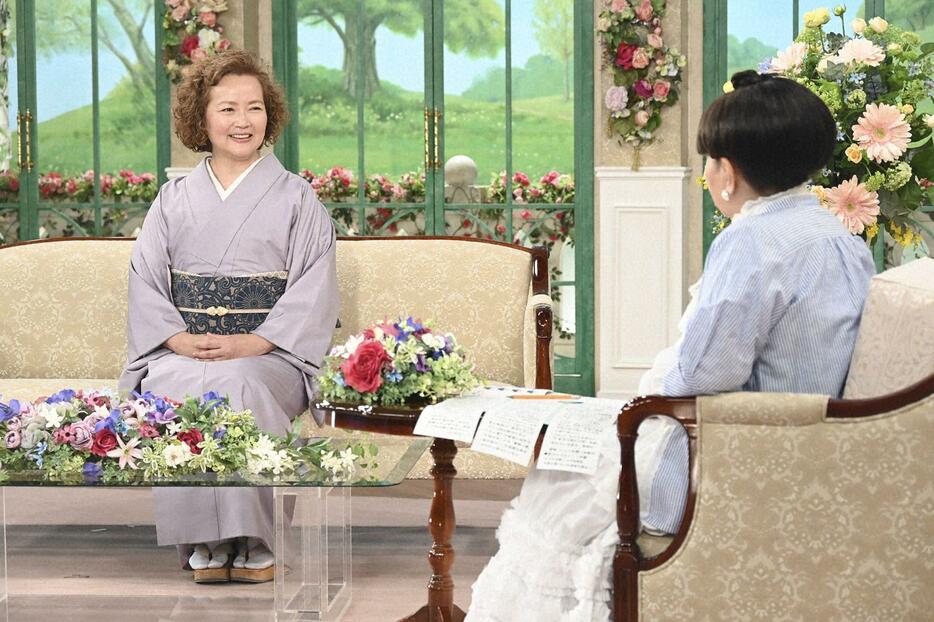 5月29日に放送される「徹子の部屋」に出演する洞口依子さん＝テレビ朝日提供