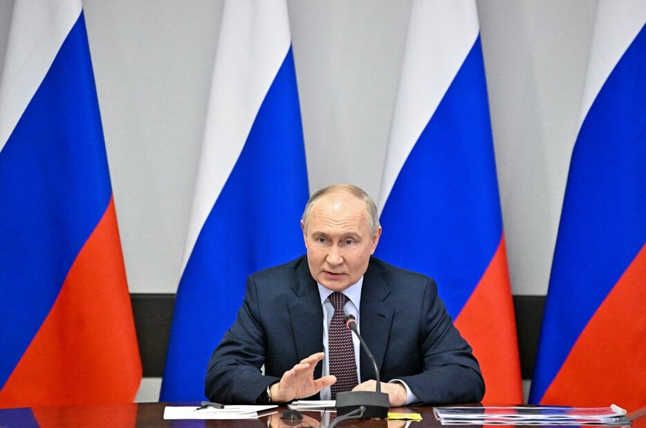 ロシアのプーチン大統領は、ウクライナ戦争の長期化を見通した政権運営を図っている（代表撮影/ロイター/アフロ）