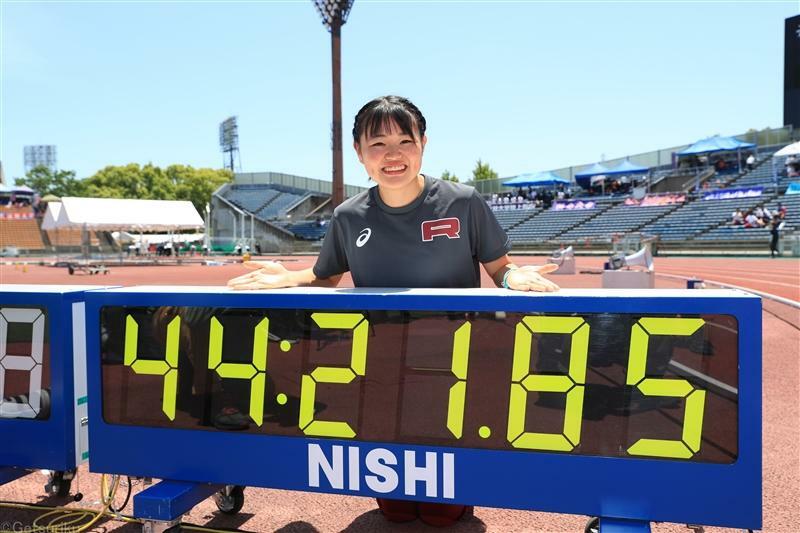 24年関西インカレ女子10000m競歩で日本学生新記録をマークした柳井綾音