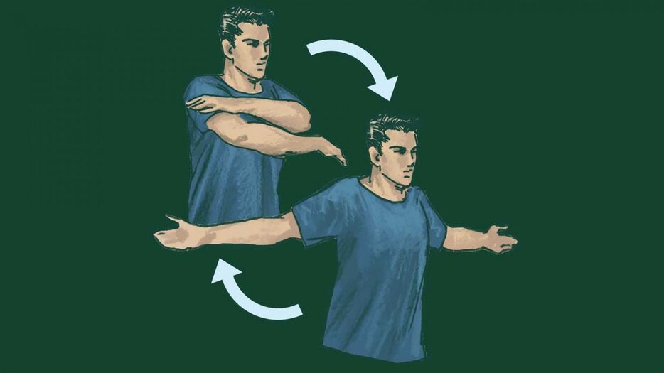 トレーニングの現場では、運動前のウォームアップに広く取り入れられるダイナミックストレッチ。関節を反復して動かすことで、周辺の筋を交互に伸び縮みさせるのが特徴だ。