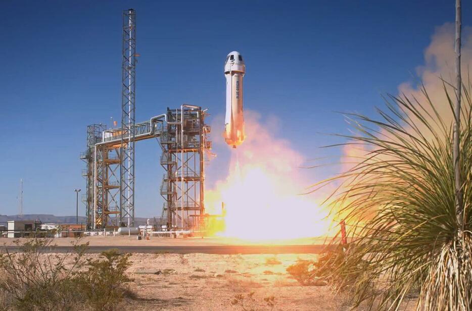 アメリカ・西テキサスにあるBlue Originの発射場から打ち上げられたNew Shepard
