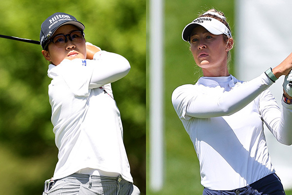 畑岡奈紗（左）とネリー・コルダ（右）（写真：Getty Images）