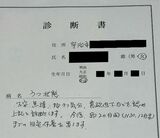 「うつ状態」の診断書