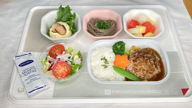 JALがヘルシンキ発羽田行きで提供する機内食（同社資料から）