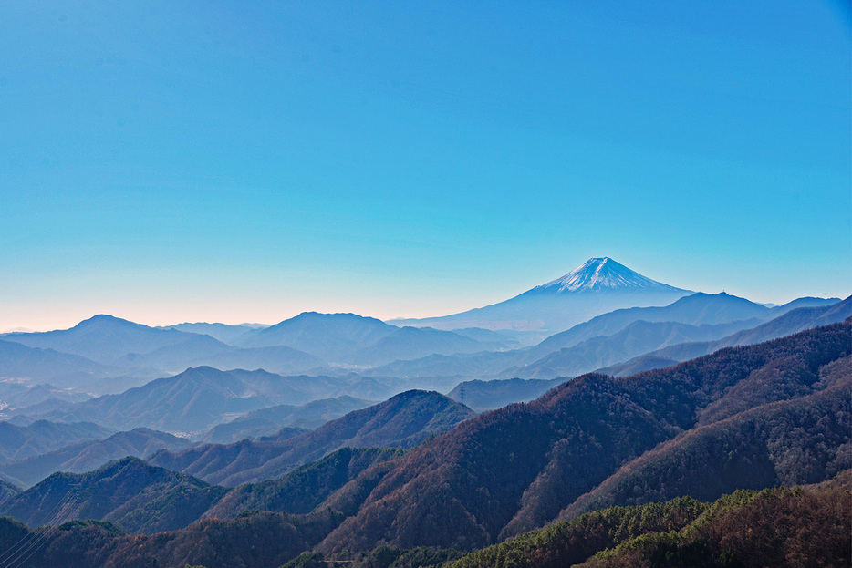 姥子山から望む雄大な富士山