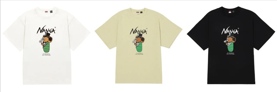 NANGA×Jerry Ukai ECO HYBRID Sleeping Jerry Marquez TEE ¥6,600