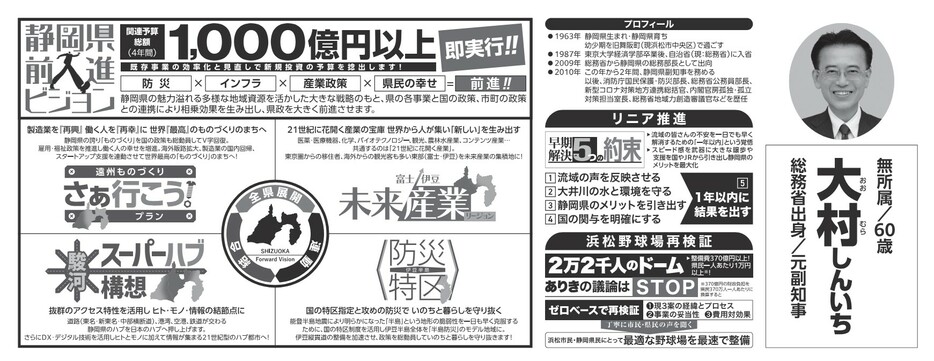 静岡県知事選挙　選挙公報