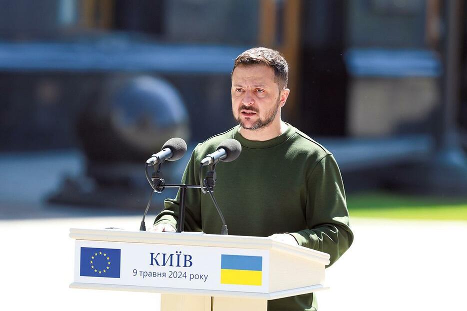 ゼレンスキーや政府高官を狙う計画が進行していた　VIKTOR KOVALCHUKーGLOBAL IMAGES UKRAINE/GETTY IMAGES