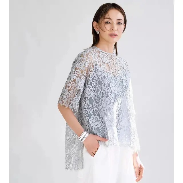 なかなか魅力あります。お洒落なものたちです。 50代 甘すぎない“大人のレース”が上品な夏のスタイル (Web eclat