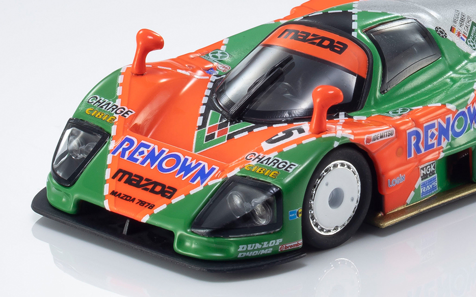 Mazda 787B ミニカー 1/64 オレンジ/グリーン 京商より、ファミマで買えるミニカー「MAZDA 787B」が登場