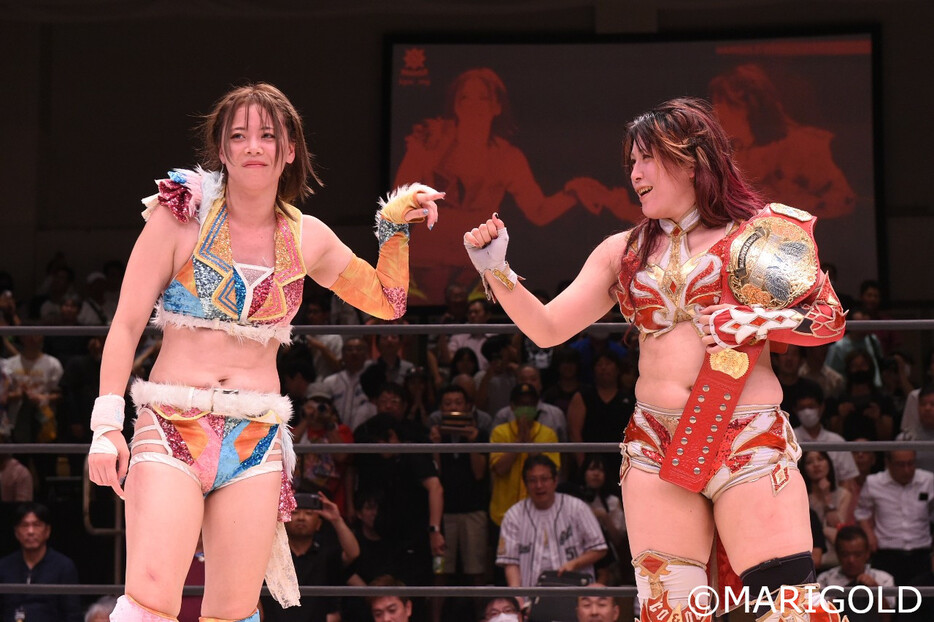 岩谷麻優 林下詩美 ビクトリア弓月 マリーゴールド 直筆サイン入りパネル会場限定 試合詳細】5・4 マリーゴールド後楽園ホール大会 岩谷麻優vs高橋