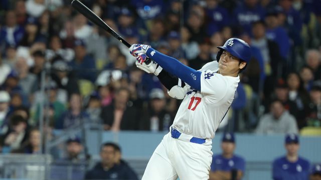 ホームランを放ったドジャース・大谷翔平選手（写真：アフロ）