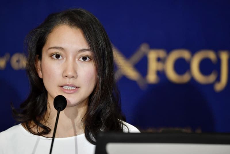 伊藤詩織さんは実名で性暴力被害を訴えた。写真は日本外国特派員協会での記者会見＝２０１７年