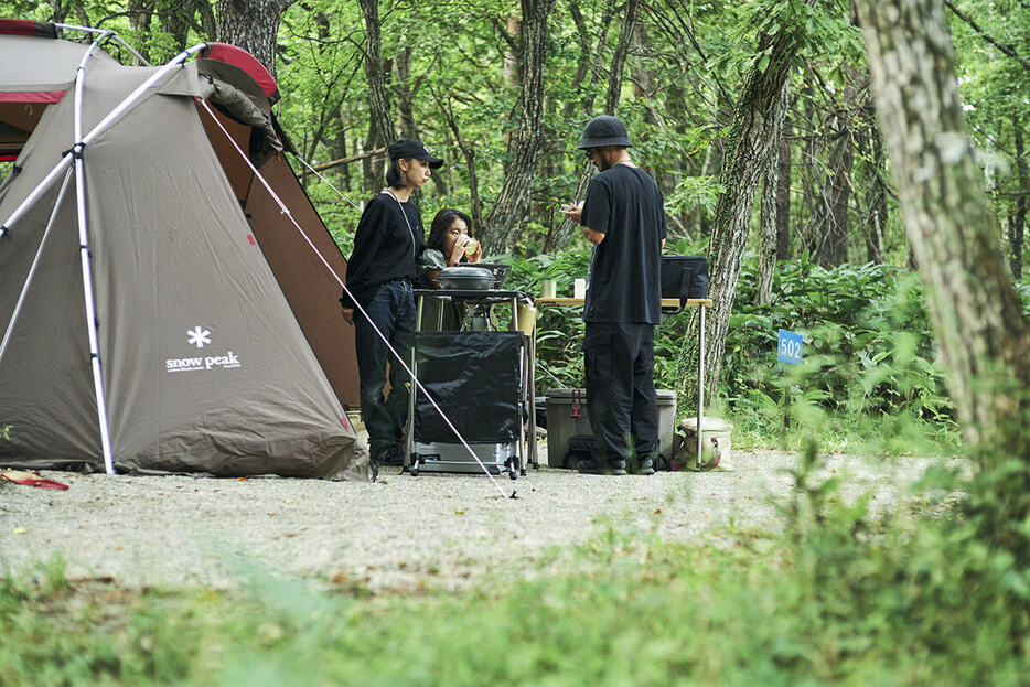 林間フリーサイトや電源区間サイトのほか、ドッグフレンドリーなキャンプ場ならではのリードフリーで滞在ができるドッグランサイトは合計19区画ある。5月10日、11日には、1泊2日ドッグキャンプイベントも開催予定。（詳細はHPにて）
