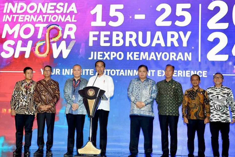 大きなイベントとなると、その国の首相や大統領が来るのも珍しくない。インドネシアの大統領は、クルマ好きとのことで界隈では有名なようで、インドネシア国際モーターショー2024に訪れていた。