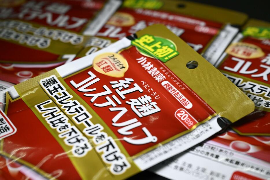 小林製薬が「想定していない成分を含む可能性がある」として発表した製造番号の「紅麹コレステヘルプ」