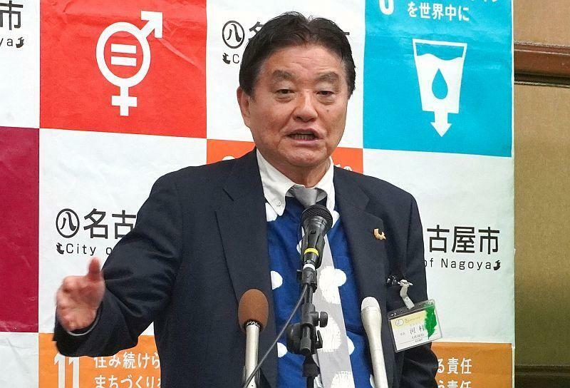 ［写真］名古屋市の河村たかし市長＝1日、名古屋市役所で