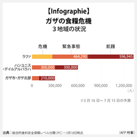 【Infographie】ガザの食糧危機