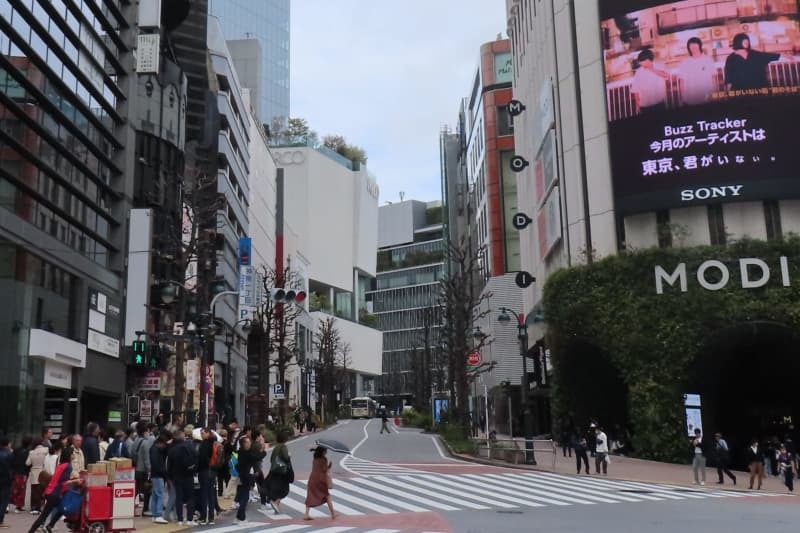 現在の渋谷公園通り＝４月１２日、東京都渋谷区