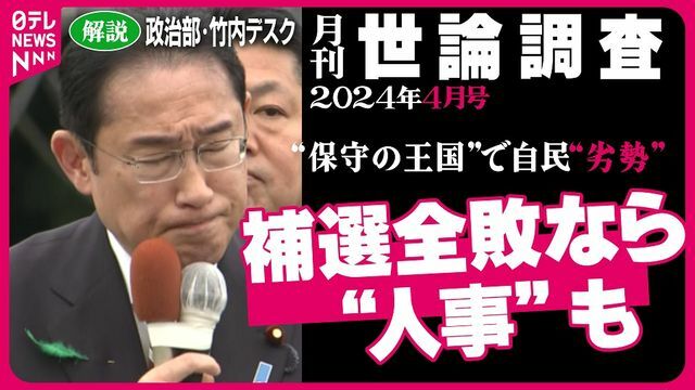 岸田内閣の支持率25%続く低迷