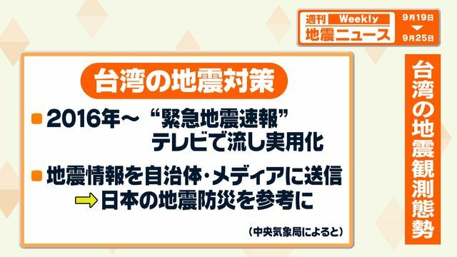 台湾版“緊急地震速報”実用化