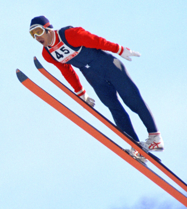 1972年札幌冬季五輪のスキー・ジャンプ70メートル級で優勝した笠谷幸生さん＝宮の森