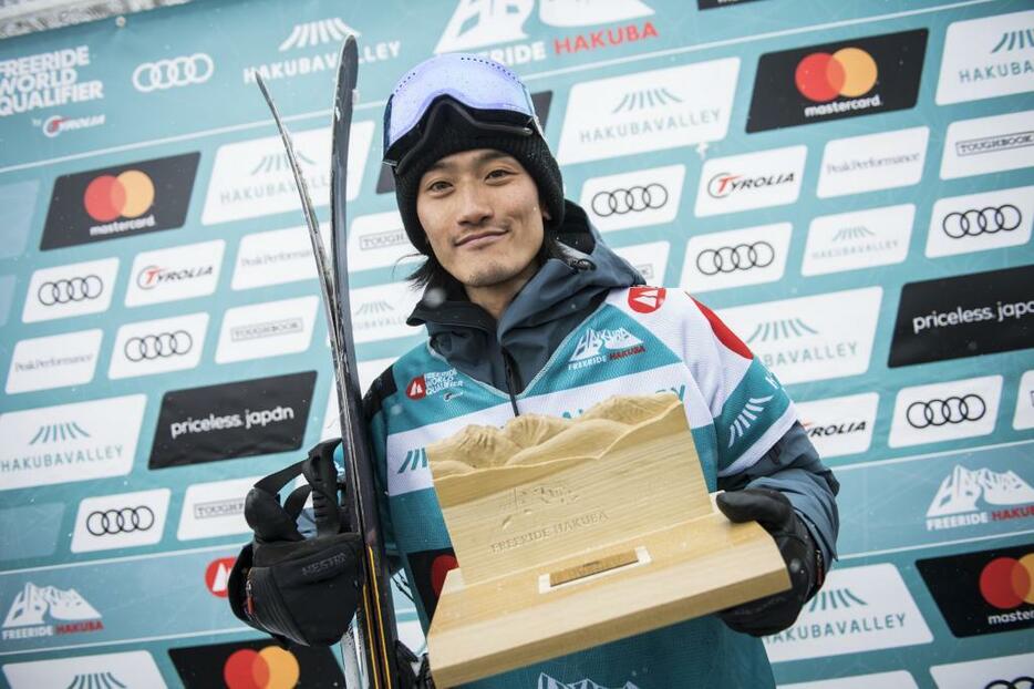 [写真]優勝した楠泰輔選手（画像提供：freerideworldtour.com）