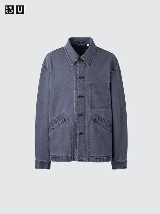 新品未使用品 UNIQLO Uオーバーサイズ カラーデニムジャケット Lサイズ 新品未開封】ユニクロU オーバーサイズカラーデニムジャケット