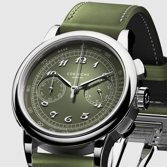 SEIKO VK64メカクォーツムーヴメント搭載【程よい39mm×リーフ