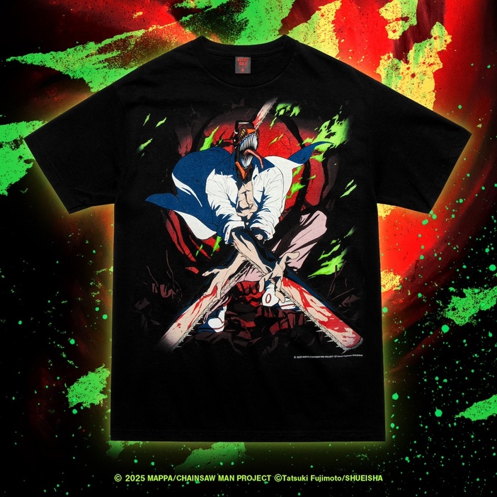 GEEKS RULE ブラック Tシャツ Lサイズ チェンソーマン ギークス ルール」が劇場版「チェンソーマン レゼ篇」とコラボしたT