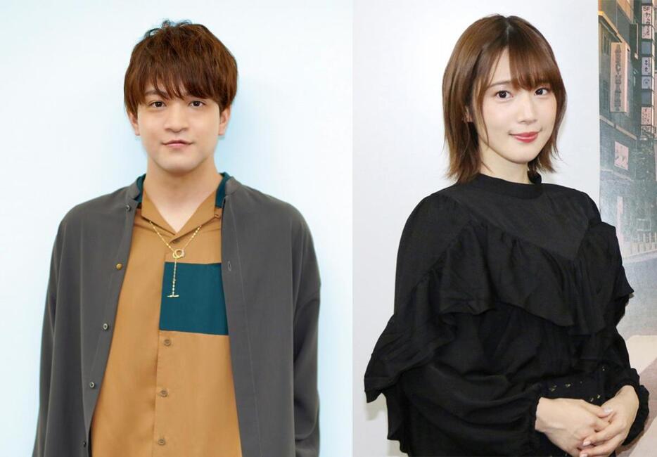 石川界人さん（左）と内田真礼さん